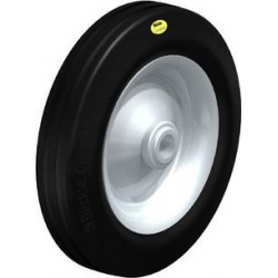采用软橡胶轮胎和双层物料实心橡胶轮胎的单轮和脚轮